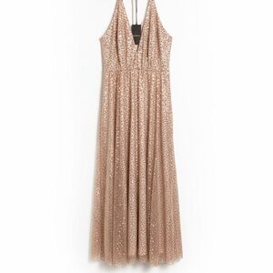 Sparkling Gold Maxi Dress